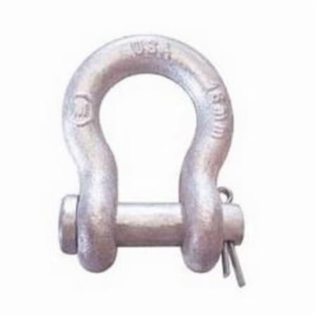 Anchor Shackle, Super Strong, 17 Ton, 138 In, 112 In Pin Dia, Round Pin, 514 In Inner Length